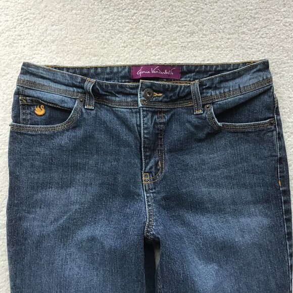 GLORIA VANBERBILT BLUE SKINNY JEANS SIZE 6 - Picture 5 of 8
